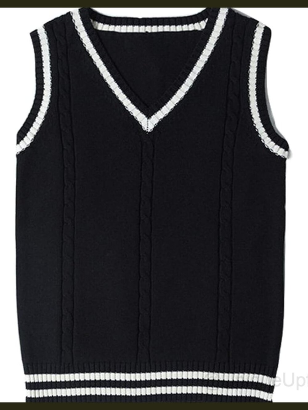 Women's 100% Cotton V Neck Sweater Vest Sleeveless Knit Pullover Tank Top